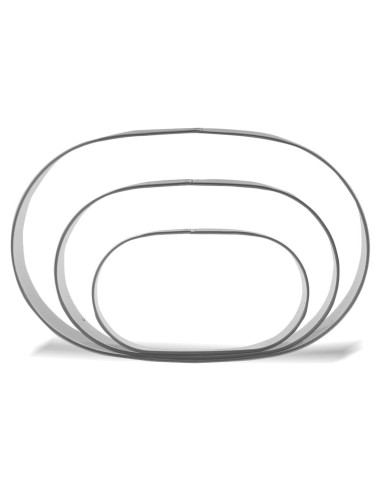 Conjunto de Cortadores de Galletas Keewah - 3 Piezas Acero Inoxidable