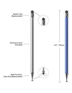 Stylus 2-en-1 Bopomofo 5 Pcs Alta Precisión Pantalla Táctil 2