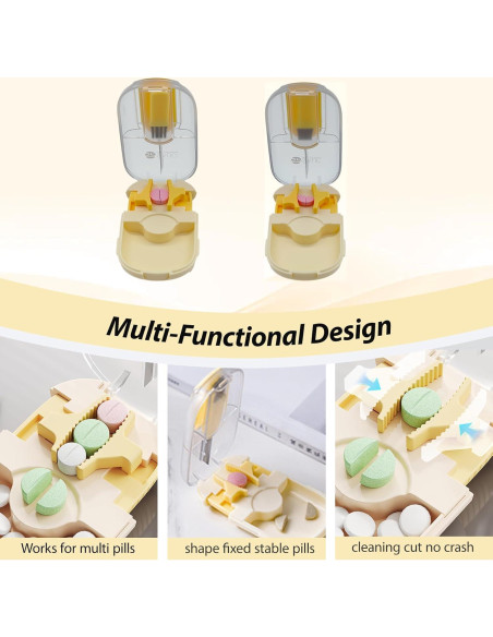 Cortador de Píldoras Magnético Veroral con Cuchilla de Acero Inoxidable Cortador de Píldoras Magnético Veroral con Cuchilla de Acero Inoxidable