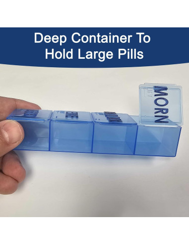 Organizador de Pastillas Grande Carex 7 Días 4 Veces al Día