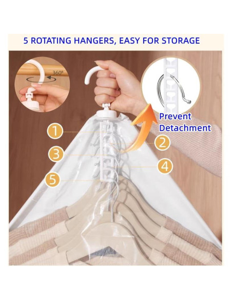 Bolsas de Almacenamiento al Vacío SunHorde 6 Pcs 135x70 cm