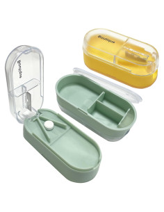 Cortador de Pastillas HOWINN 2-en-1 con Caja y Cuchilla Inoxidable