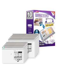 Bolsas de Almacenamiento al Vacío TAILI 10 Combo Transparente