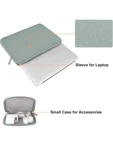Funda para Laptop MOSISO 13" Neopreno Verde Antiguo