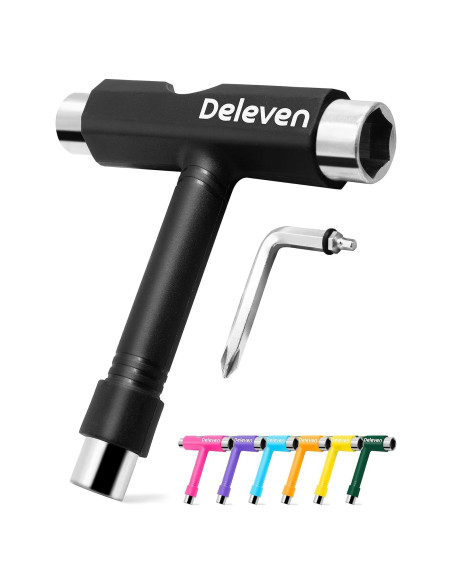 Herramienta de Skate Deleven Todo en Uno Ligera Negra