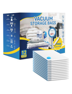 12 Bolsas de Almacenamiento Jumbo Simple Deluxe con Bomba