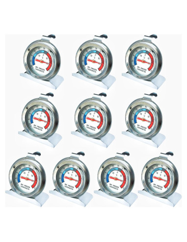 Paquete de 10 termómetros de acero inoxidable YNSSJY -30 a 30 C