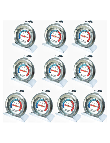 Paquete de 10 termómetros de acero inoxidable YNSSJY -30 a 30 C