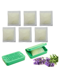 2 Estuches de Pod Desodorante Wo Yuan con 6 Recargas Lavanda