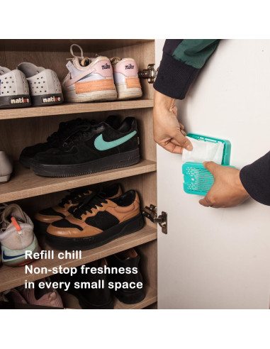 2 Estuches de Pod Desodorante Wo Yuan con 6 Recargas Lavanda