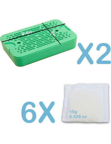 2 Estuches de Pod Desodorante Wo Yuan con 6 Recargas Lavanda