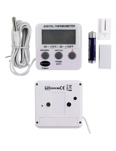 Termómetro Digital Brannan para Refrigerador y Congelador con Alarma 2