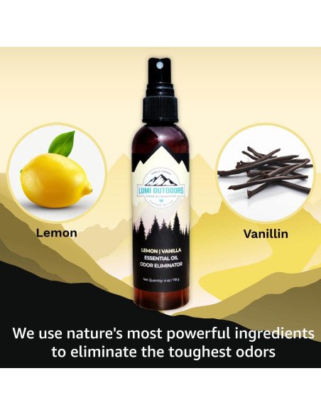 Ambientador Natural Lumi Outdoors 1 Paquete Limón Vainilla 150g