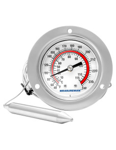 Termómetro de Refrigeración MEASUREMAN 2" Capilar 48" 10-115C