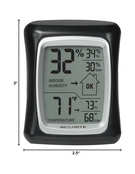 Termómetro e Higrómetro Digital AcuRite 00325 para Interior
