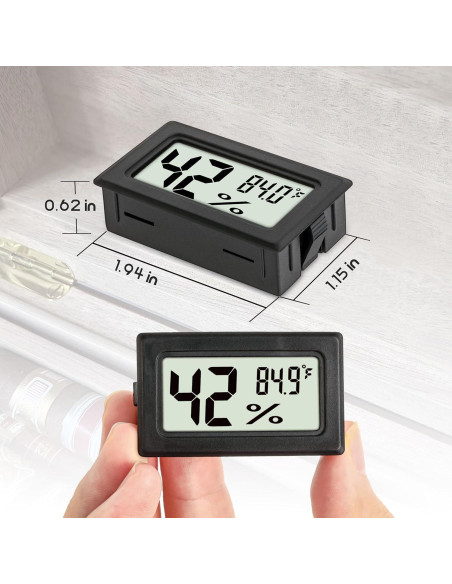 Higrómetro Termómetro Digital EWPJDK Paquete de 3 Medidores