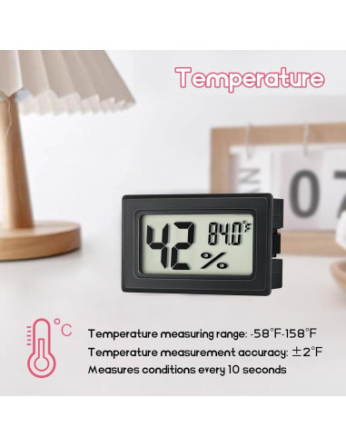 Higrómetro Termómetro Digital EWPJDK Paquete de 3 Medidores