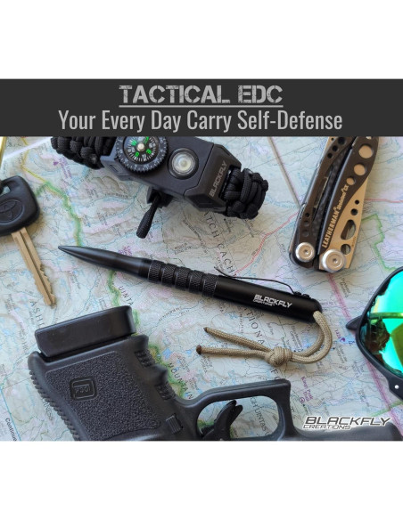 Bolígrafo Táctico Black Fly 14.61 cm Autodefensa EDC