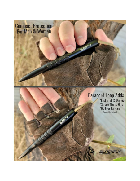 Bolígrafo Táctico Black Fly 14.61 cm Autodefensa EDC