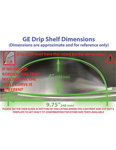 Bandeja de Goteo Estándar GE Pacific Shamrock Gris Pizarra