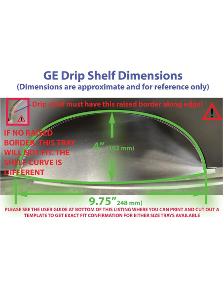 Bandeja de Goteo Estándar GE Pacific Shamrock Gris Pizarra