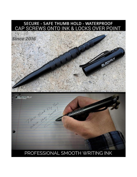 Bolígrafo Táctico Black Fly 14.61 cm Autodefensa EDC