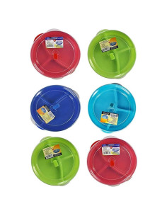 Juego de 6 Bandejas de Almacenamiento para Microondas Regent