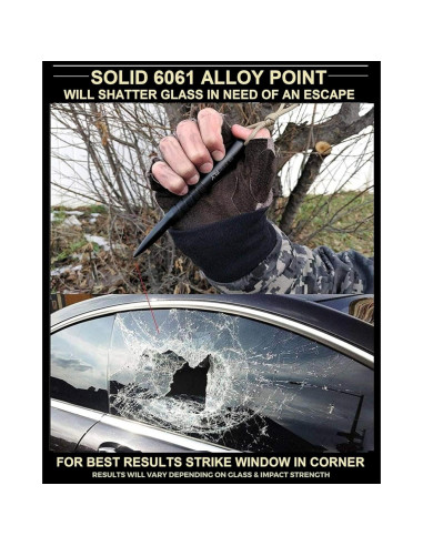 Bolígrafo Táctico Black Fly 14.61 cm Autodefensa EDC