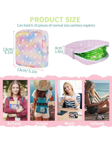 Bolsa de Almacenamiento para Compresas Higiénicas Desing Wish Oso con Lazo