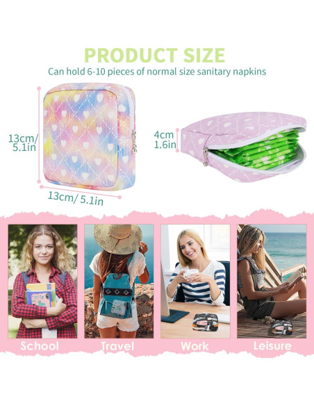 Bolsa de Almacenamiento para Compresas Higiénicas Desing Wish Oso con Lazo