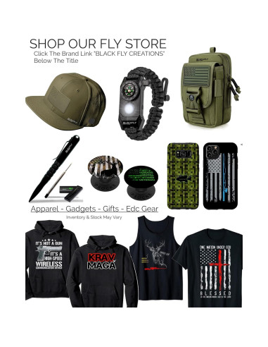 Bolígrafo Táctico Black Fly 14.61 cm Autodefensa EDC