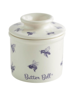 Butter Bell Crock Cerámica L. Tremain 125g Abejas Miel Azul