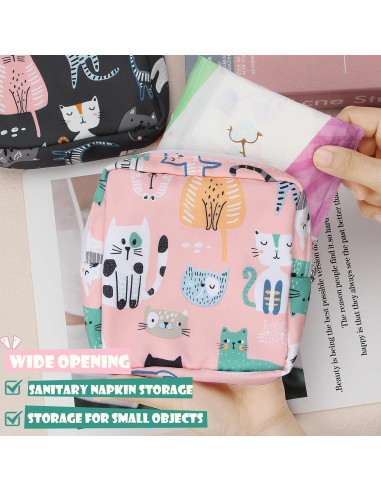 Bolsa de Almacenamiento para Compresas Higiénicas Desing Wish Oso con Lazo