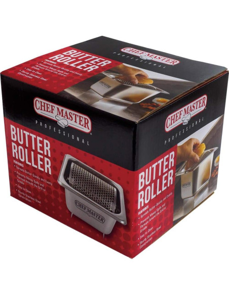 Rodillo de Mantequilla Chef Master 90021 Acero Inoxidable 1,02kg