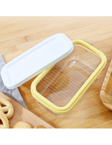 Caja de Mantequilla RICH con Tapa de Bambú 32x10x8 cm