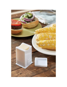 Esparcidor de Mantequilla Fox Run con Tapa - Plástico 113g 2