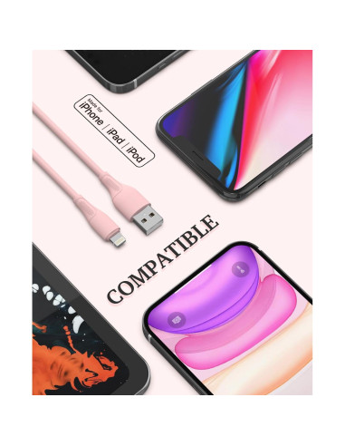 6 Cables Lightning NKNZLY 0.91/1.83/3.05 m MFi iPhone