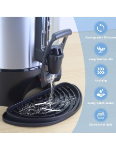 Bandeja de Goteo de Silicona Brikinte para Cafetera 45 Tazas 2