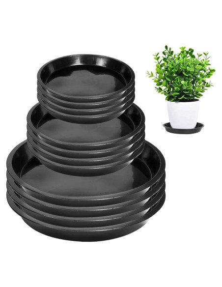 Platillos para Plantas PeoMev 12pcs Redondos 6-8-10 Pulgadas