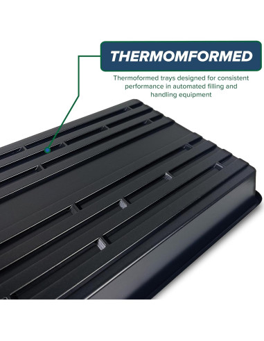 10 Bandejas de Cultivo Living Whole Foods 20x10cm Sin Drenaje