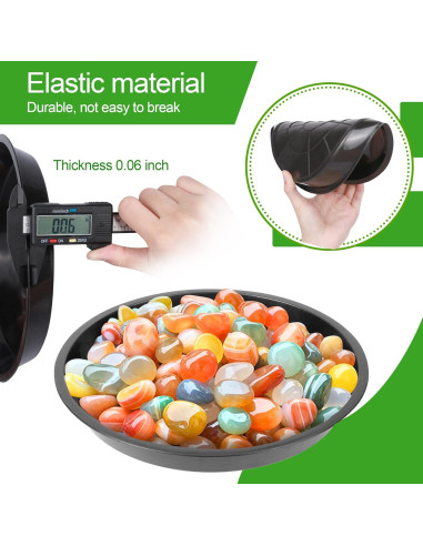 Platillos para Plantas PeoMev 12pcs Redondos 6-8-10 Pulgadas