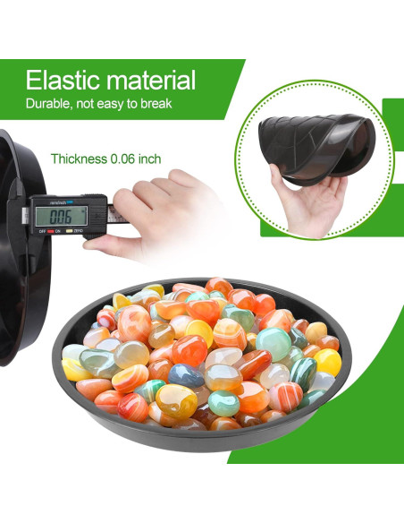 Platillos para Plantas PeoMev 12pcs Redondos 6-8-10 Pulgadas