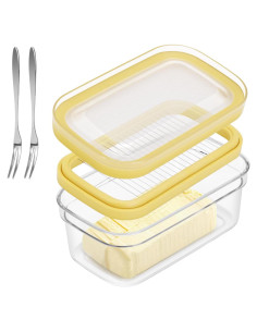 Contenedor de Mantequilla Hermético ShineMe 280g con Cortador