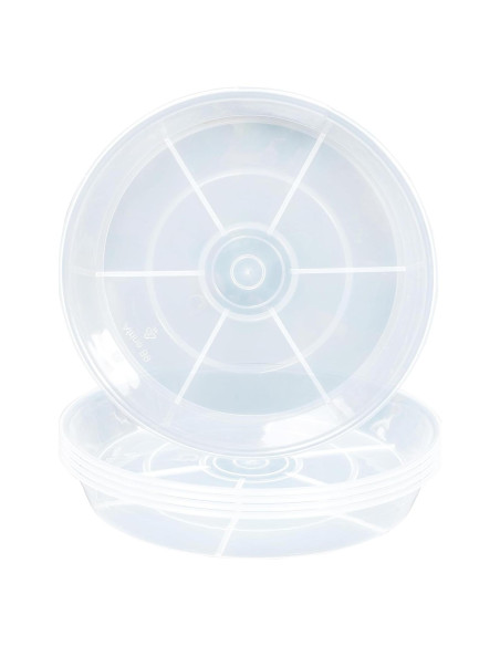 Paquete de 6 bandejas de goteo Afrine 15.24 cm transparentes