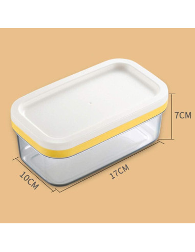 Contenedor de Mantequilla Faddare Rectangular Hermético 10x17cm