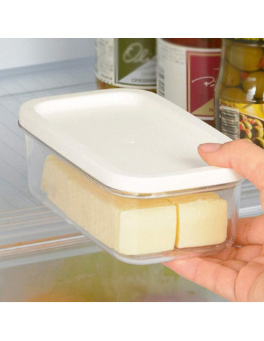 Contenedor de Mantequilla Faddare Rectangular Hermético 10x17cm
