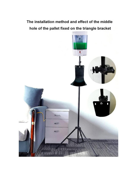 Bandeja de Goteo POKOTO para Dispensador de Jabón Negro