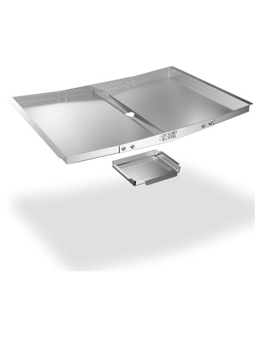 Bandeja de goteo ajustable CaptainGrill 61-76 cm acero inoxidable