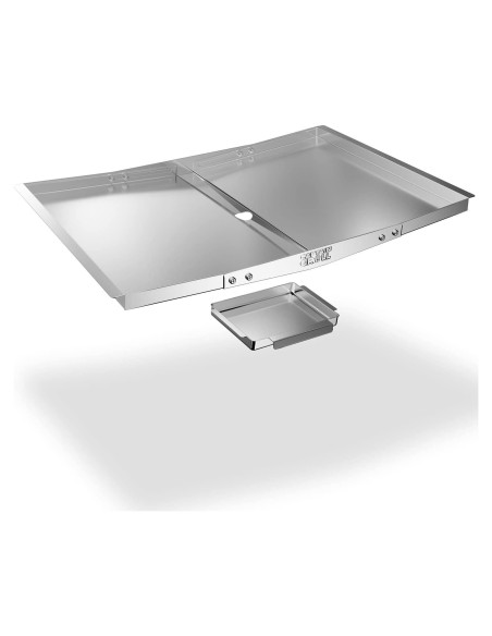 Bandeja de goteo ajustable CaptainGrill 61-76 cm acero inoxidable