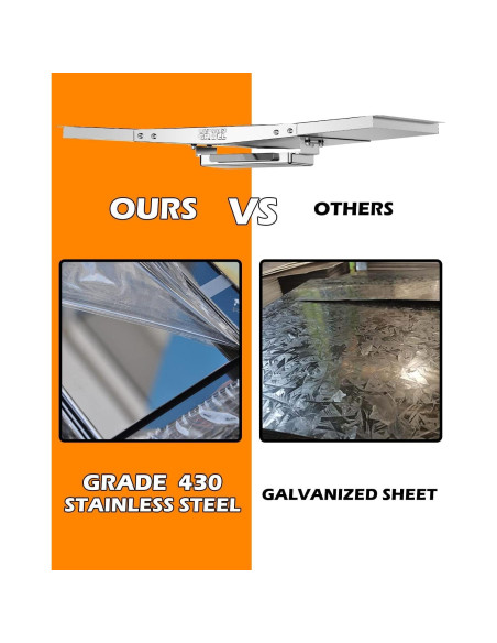 Bandeja de goteo ajustable CaptainGrill 61-76 cm acero inoxidable